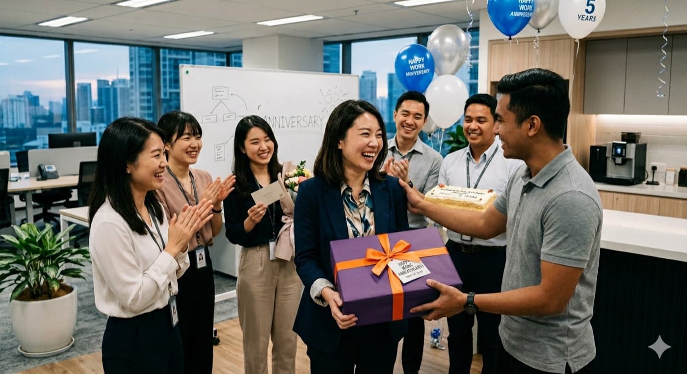 People team gifting hero photo for employee appreciation