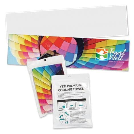 Yeti Premium Cooling Towel - Full Colour - Pouch - Image 1