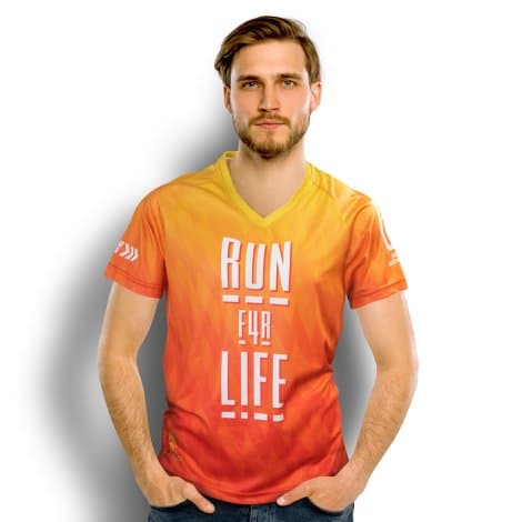 Custom Mens Performance V-Neck T-Shirt - Image 1